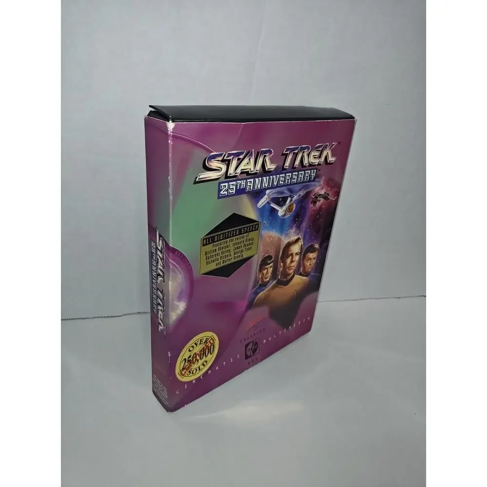 Interplay Vintage 1993 Star Trek Big Box PC Gaming 25th Anniversary Video Game
